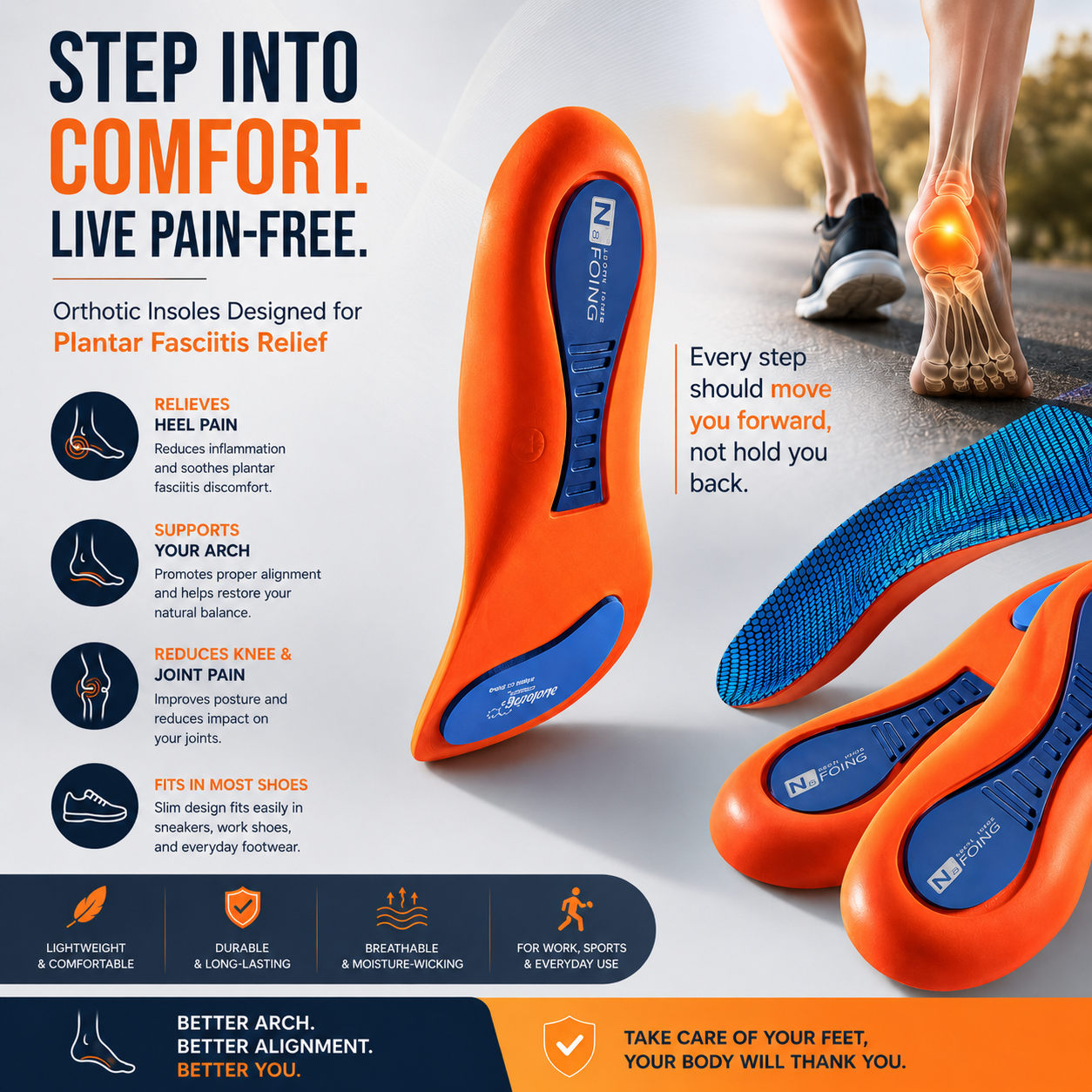 Orthopedic Insoles: PodoComfort Pro